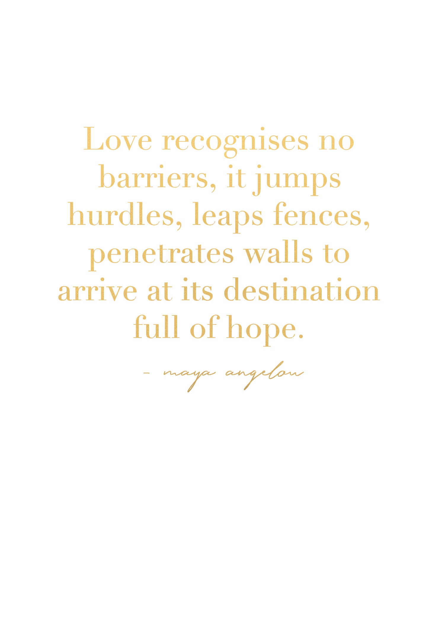 Greeting Card WEDDING - LOVE QUOTE